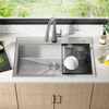 33&rdquo; Workstation Kitchen Sink Drop-In Top Mount 16 Gauge Stainless Steel Single Bowl with WorkFlow&trade; Ledge and Accessories